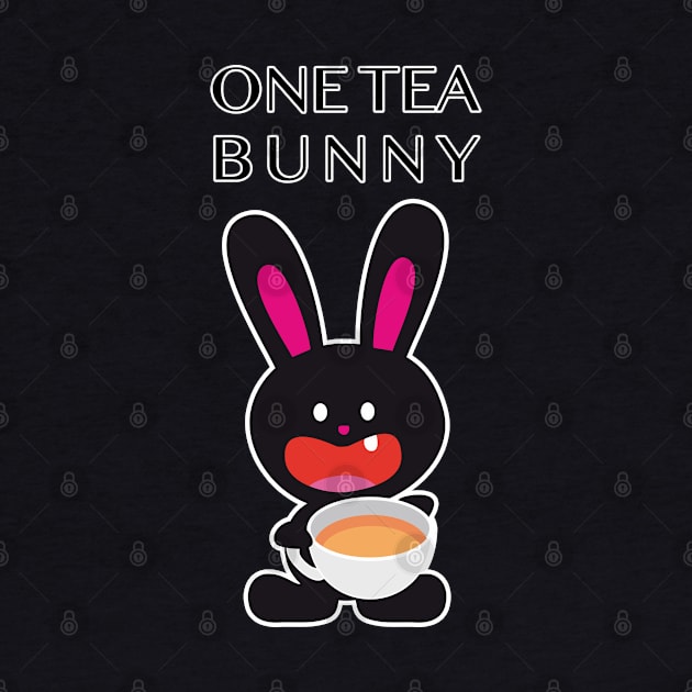 One Tooth Rabbit with Tea by HappyGiftArt